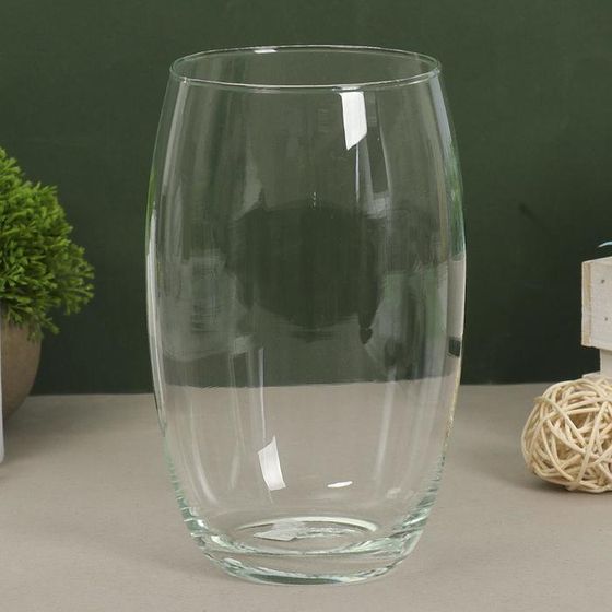Ваза «Фестиво», 1.65 л, 20×12.5 см, стекло, прозрачная