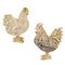 Фигурка декоративная &quot;Петух/Курица&quot;, L7 W13 H16 см, 2в.