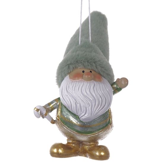 Фигурка декоративная подвесная  &quot;Дед Мороз&quot;,  L6 W7 H12 см, 2в.