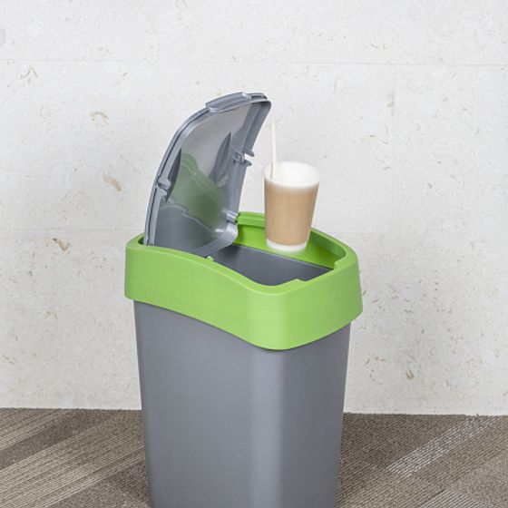 Контейнер для мусора FLIP BIN 25л зеленый