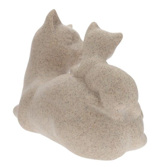 Фигурка декоративная "Кошка с котенком", L19 W9,5 H13 см