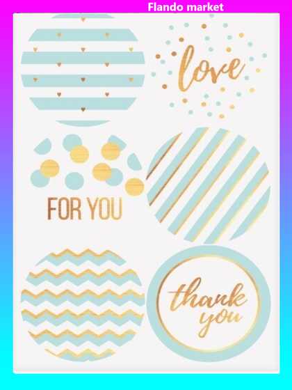 !Наклейки 3 штуки на подарки «Мятное настроение», 9 × 16 см.