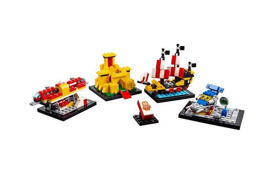 LEGO City Collection 60th Anniversary Commemoration Set Space City Pirate Castle Building Blocks 421pcs 40290