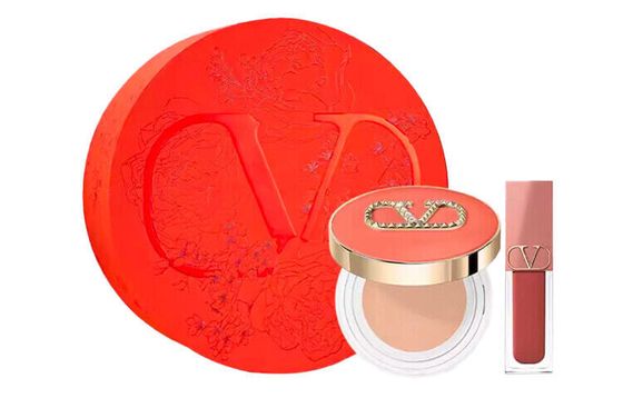 Valentino Air Cushion Lip Balm Makeup Sets Easy To Color 12g+6.5ml