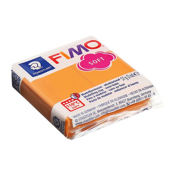 Пластика-полимерная глина запекаемая 57г FIMO soft сорбет из папайи 8020-T41