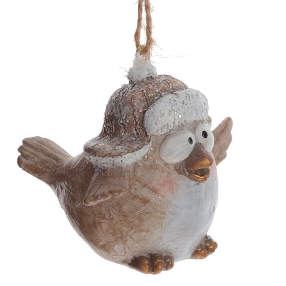 Изделие декоративное подвесное "Птичка", L7 W6 H9,5 см, 2в.