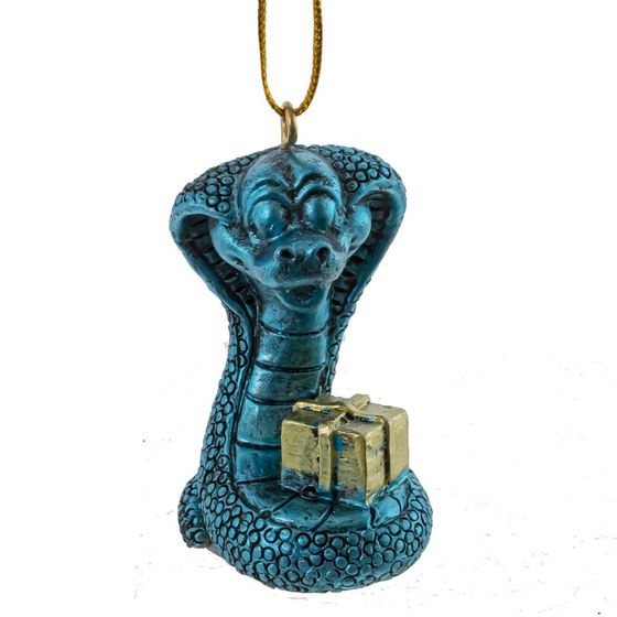 Фигурка декоративная подвесная &quot;Змея&quot;, L3,5 W3,5 H5,5 см, 6в.