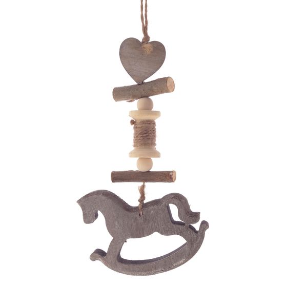 Украшение новогоднее &quot;Лошадка&quot;, L8 W1,5 H16 см, 4в.