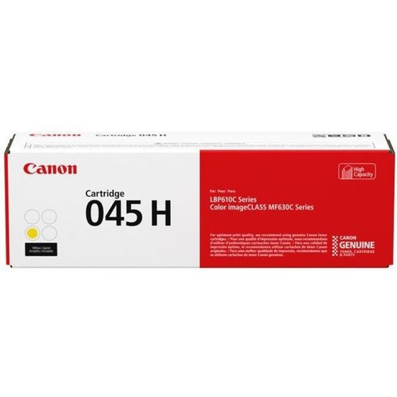 Картридж Canon 045 H Y 1243C002 для i-SENSYS MF630 (2200k), желтый