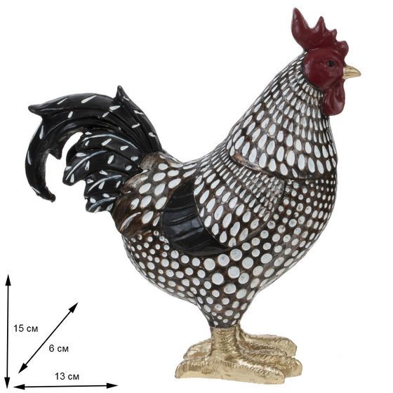 Фигурка декоративная &quot;Петух&quot;/&quot;Курица&quot;, L13 W5,5 H15 см, 2в.