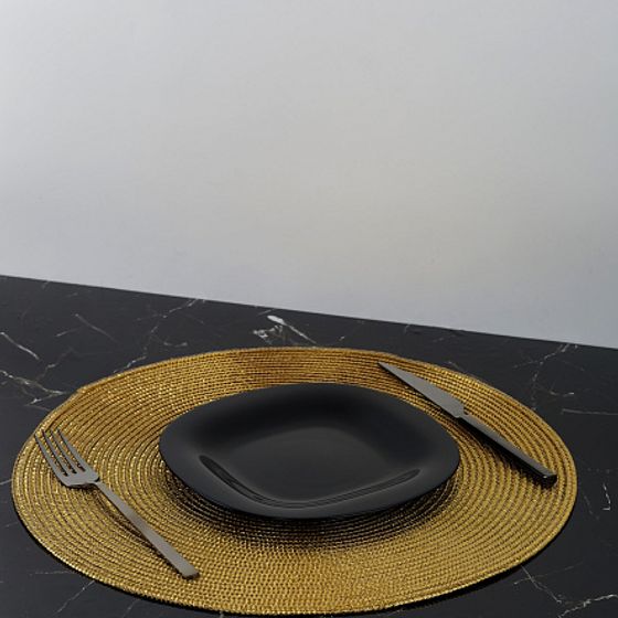 Тарелка десертная НЬЮ КАРИН черная 19см