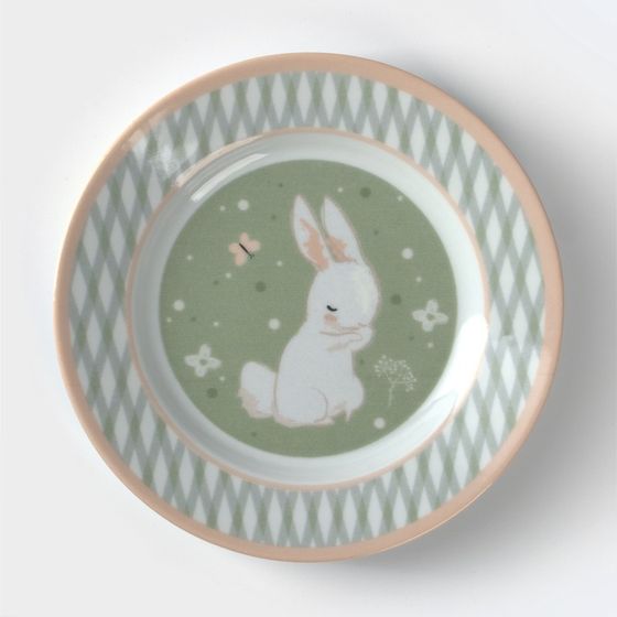 Тарелка фарфоровая Bunny, d=20 см