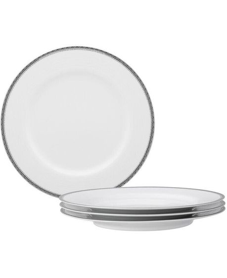 Whiteridge Platinum Set Of 4 Dinner Plates, 10-1/2&quot;