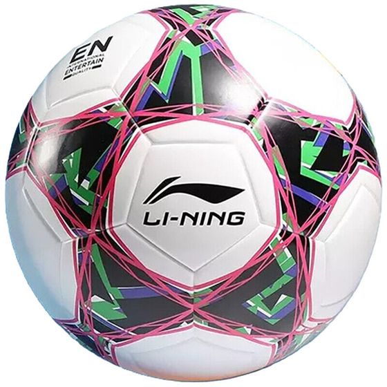 LiNing Size 4 Soccer TPU Machine Stitched Soccer Ball Unisex Black White Purple Green