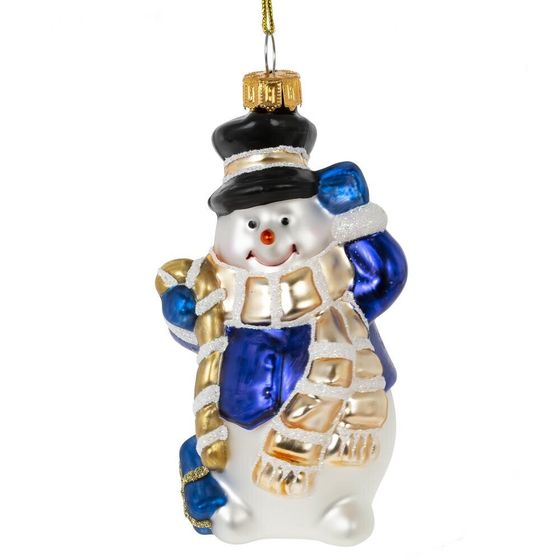 Украшение новогоднее "Снеговик", L6 W5 H12 см