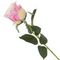 Цветок искусственный с каплями росы "Роза", L9 W8 H51 см