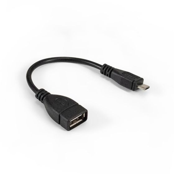 Кабель-переходник ExeGate USB 2.0 A(m) - micro-B(m) 0.15м черный (EX-OTG-USB2-AFmicroBM5P-0.15)/(EX294760RUS)
