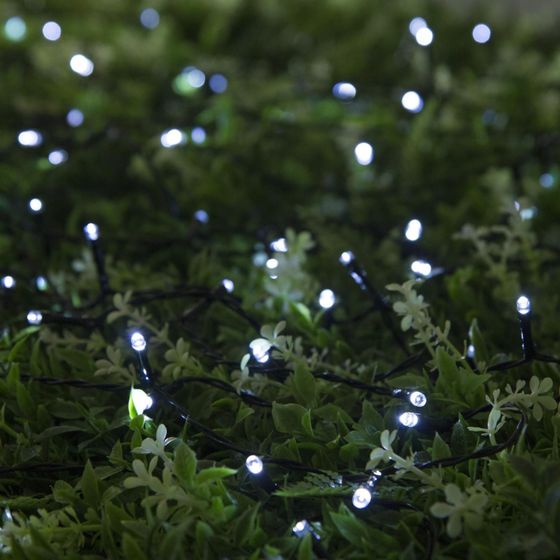 Гирлянда нить Luazon Lighting уличная 20м белый черный (4137011)