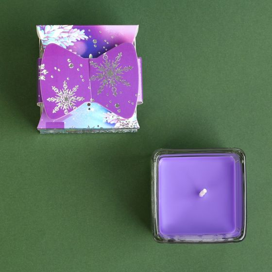 !Новогодняя свеча в стакане 2 штуки аромат ягоды