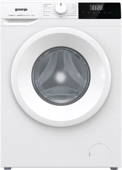 Стиральная машина Gorenje W2NHPI72SCSIRV белый 7кг 1200об/мин с паром инвертор (+резервуар)