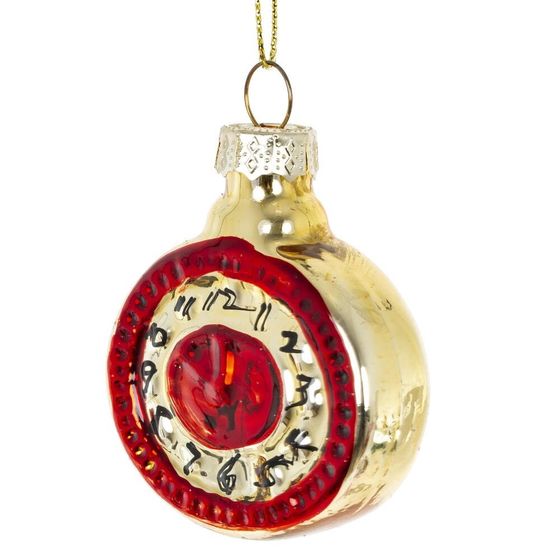 Украшение новогоднее "Часы", L5 W2 H7 см