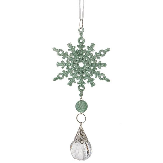 Украшение новогоднее "Снежинка", L9 W2 H16 см