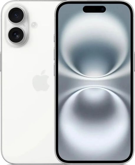Смартфон Apple iPhone 16 8/128Gb белый (MYDR3J/A)