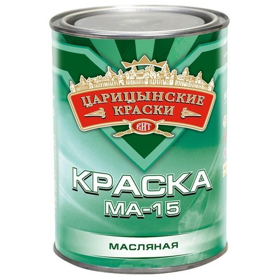 Краска МА-15 ЦАРИЦЫНСКИЕ КРАСКИ ярко зеленая 0,9кг