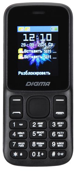 Мобильный телефон Digma A172 Linx 32Mb черный моноблок 2Sim 1.77&quot; 128x160 GSM900/1800 microSD max32Gb