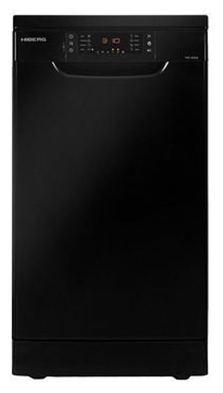 Посудомоечная машина Hiberg F48 1030 B черный 10 комплектов (узкая)