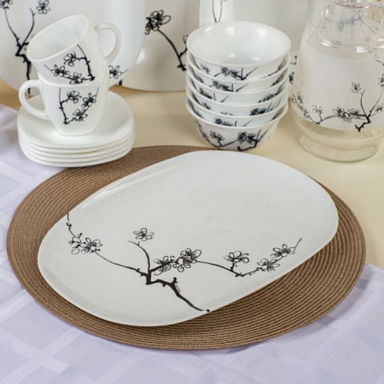 Набор столовый КАРИН МИНГ БЛЭК 46пр