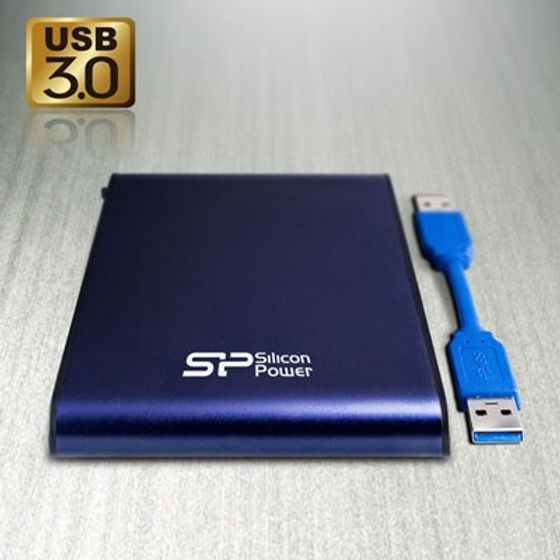 Внешний HDD 1Tb Silicon Power USB3.0 SP010TBPHDA80S3B A80 SP010TBPHDA80S3B Armor (5400rpm) 2.5&quot; синий