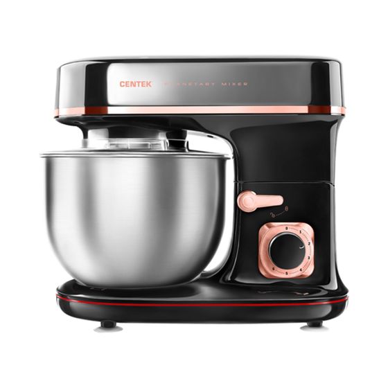Миксер планетарный Centek CT-1139 6л 1300Вт черный/хром