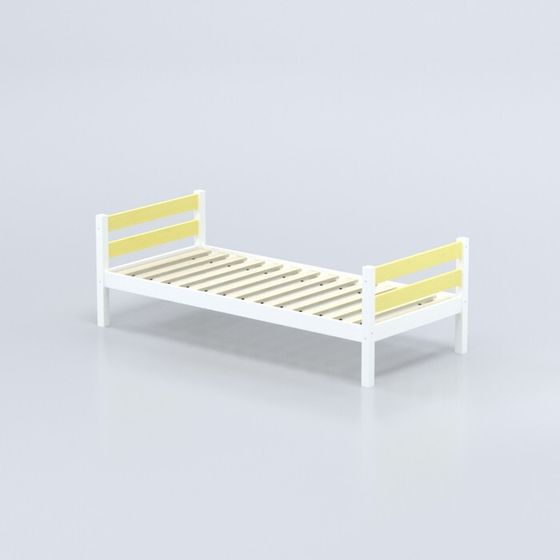 Кровать «Савушка»-01, 1-ярусная, цвет жёлтый, 90х200