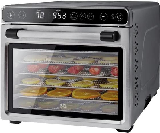 Сушилка для овощей и фруктов BQ FD1007 650Вт 21под. серебристый