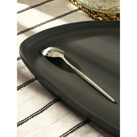 !09 Ложка чайная 2 штуки Magistro «Блинк», 14,5×3, на подвесе, цвет серебряный