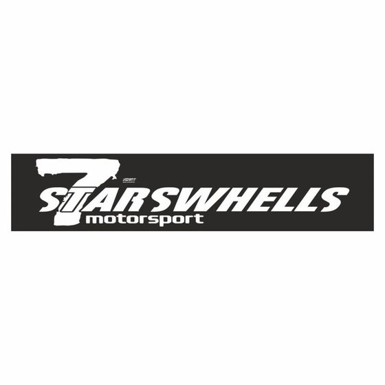 Полоса на лобовое стекло &quot;7 STARSWHELLS&quot;, черная, 1220 х 270 мм