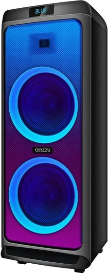 Портативная акустика Ginzzu GM-205 2.0 120Вт черный