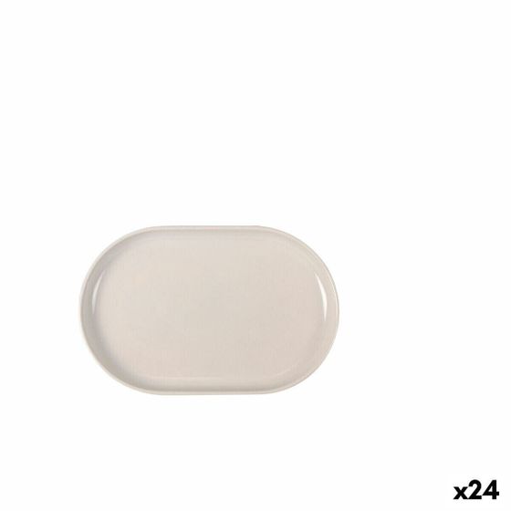 поднос для закусок La Mediterránea Ivory Овальный 20 x 13 x 2 cm (24 штук)