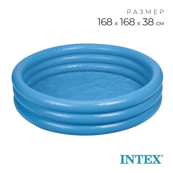 Бассейн надувной INTEX «Кристалл», 168×38 см, от 2 лет, 58446NP INTEX