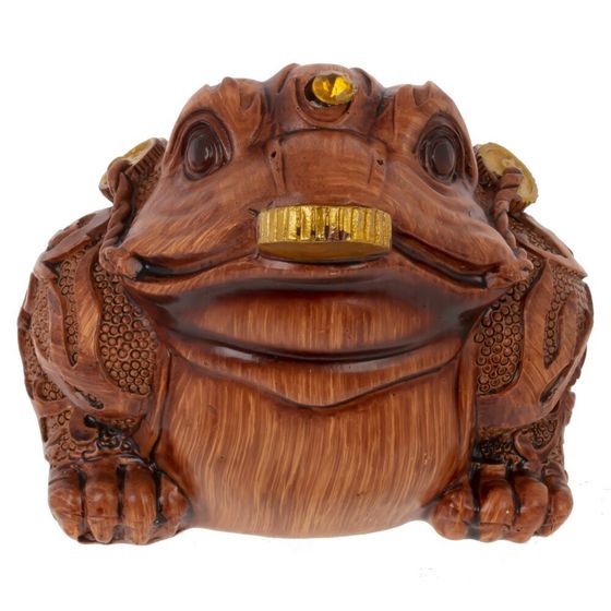 Фигурка декоративная &quot;Лягушка денежная&quot;, Д10 Ш8,5 В7,5 см