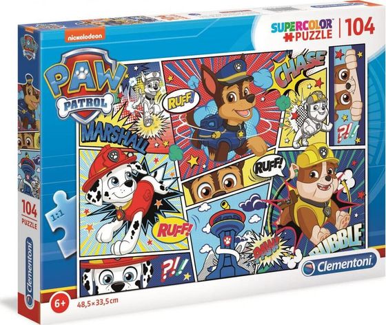 Clementoni Puzzle 104 elementów Psi Patrol