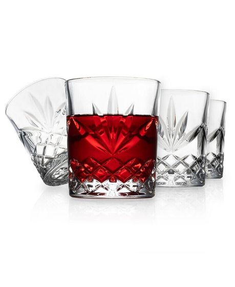 Shannon Double Old-Fashioned Glasses, Set of 4