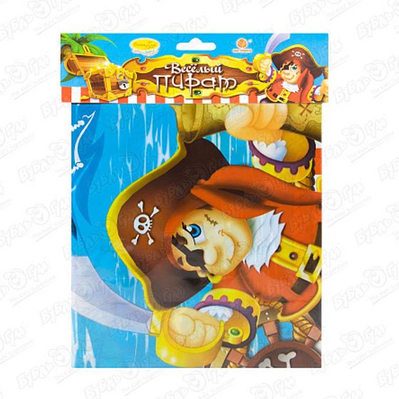 !Скатерть полиэтиленовая Веселый Пират 140см X 180см