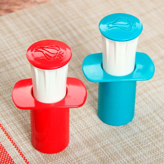 !09 Пресс для чеснока «Конус», 11 см, цвет МИКС