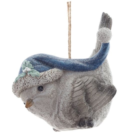 Фигурка декоративная подвесная "Птичка",   L9,5 W5 H8 см, 2в.