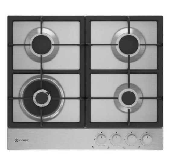Газовая варочная панель Indesit THPM 642 W/IX/I нержавеющая, сталь