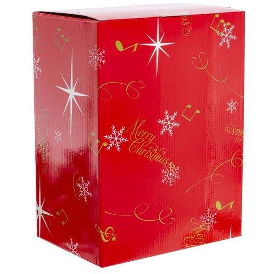 Фигурка декоративная &quot;Рождество&quot; (4 мелодии, подсвет, движ, 3xAA н/п, +USB), L18 W20 H23 см