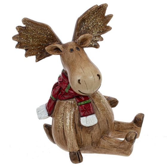 Фигурка декоративная &quot;Лось&quot;, L12 W11 H14 см, 2в.