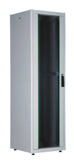Шкаф коммутационный Lande DYNAmic Basic (LN-DB22U6060-LG-BAAA) напольный 22U 600x600мм пер.дв.стекл задн.дв.стал.лист направл.под закл.гайки 600кг се